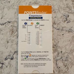 Weight Watchers Winning Points Slider